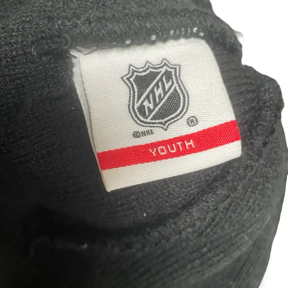 Vegas Golden Knights NHL Youth Beanie Hat Black Grey Pom Pom Knit Winter Cap OS